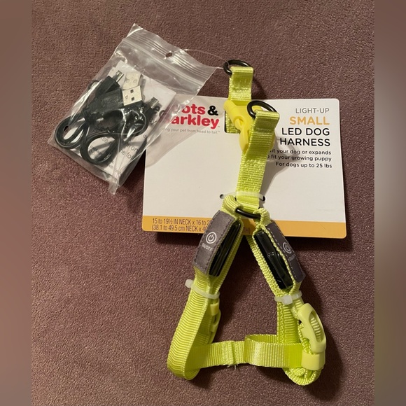 Boots & Barkley Neon LED Small Dog Harness - Picture 3 of 10